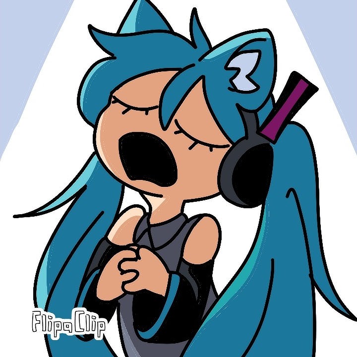 Miku canta la gata bajo la lluvia