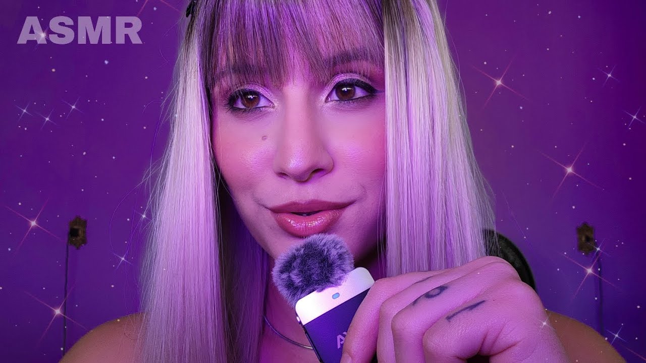 ASMR - Sons de Boca e mão na tela com o Mic de Lapela ✨️✨️