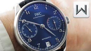 IWC Portuguese Automatic 7 Day (5007-10) Luxury Watch Review