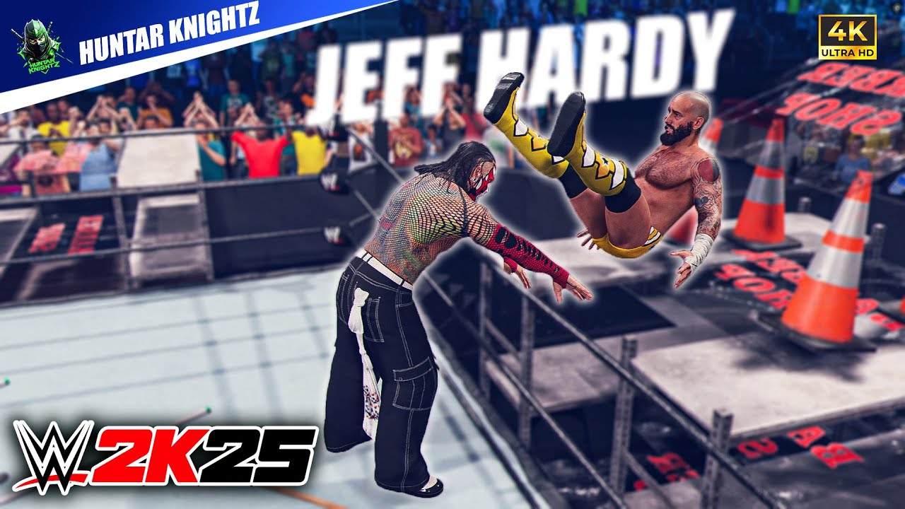 WWE 2K25 – Джефф Харди против Си Эм Панка | Матч по правилам экстремального боя