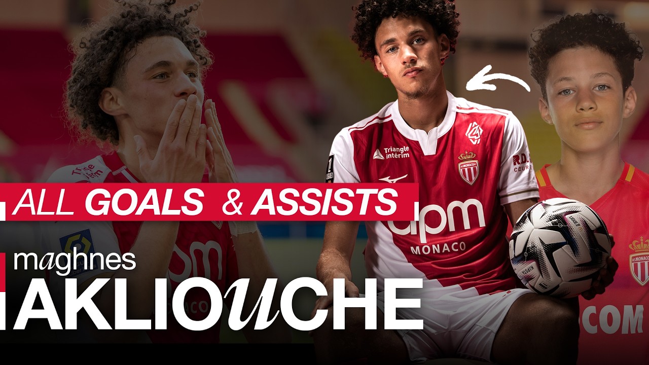 Maghnes Akliouche, all goals & assists - AS Monaco