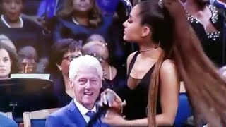 Bill Clinton gets caught checking out Ariana Grande