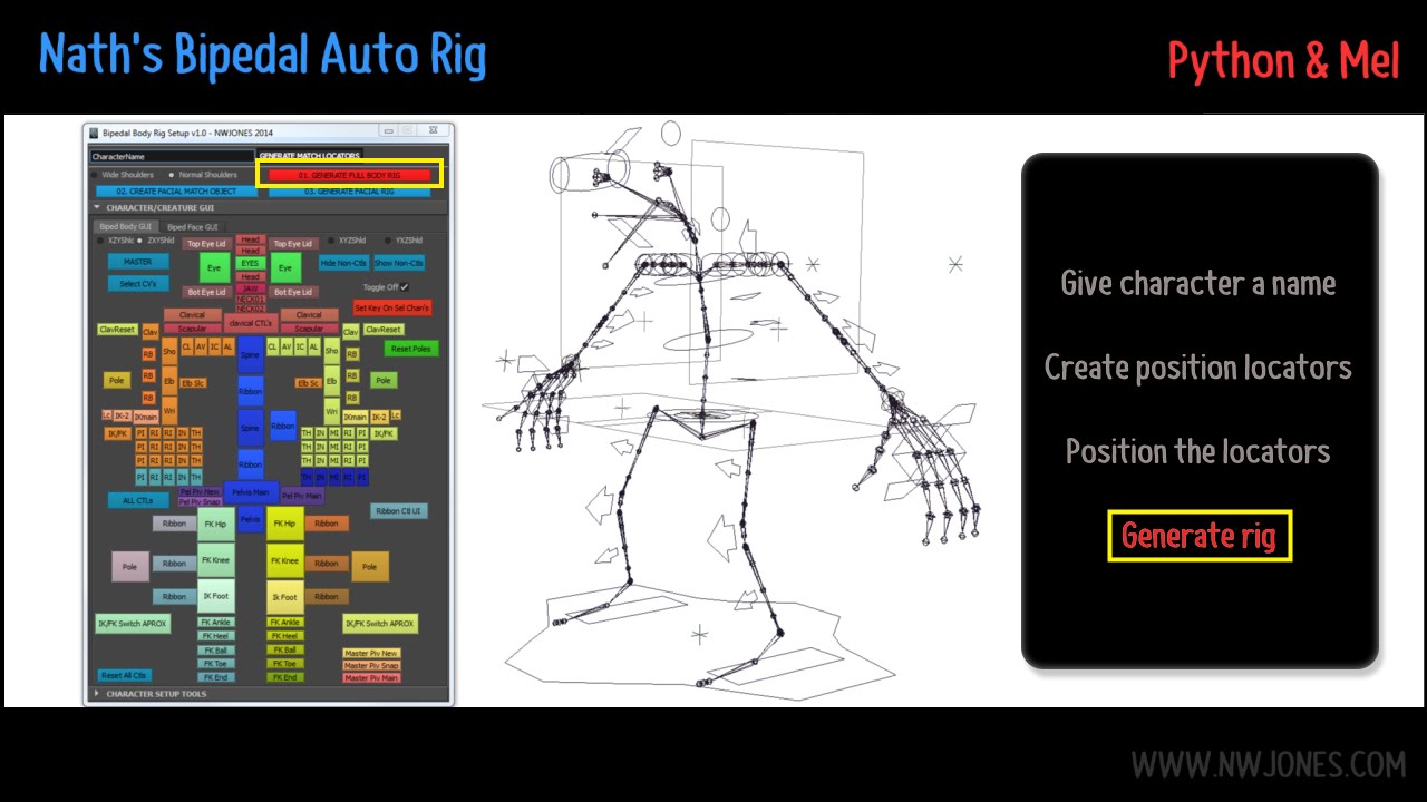 Bipedal Auto Rig Demo - YouTube