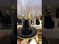 "Luxury Black & Gold Turkish Tea Set | أطقم شاي تركية فاخرة بالأسود والذهبي | Yeni Lüks Çay Takımı