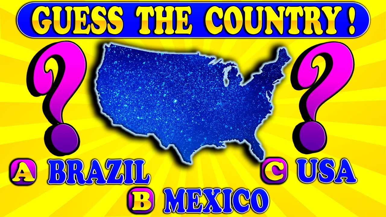 Can You NAME THE COUNTRY by its SHAPE? 🗺️ / Geography Quiz Game YouTube