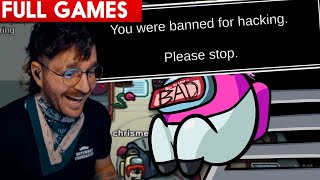 Julien got banned again - Among Us FULL GAMES