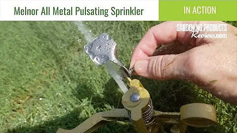 Melnor Pulsating (Impact) Sprinkler: How to Adjust & Use It | Gardening Products Review