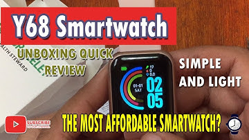 Y68 Smartwatch Quick Preview - UNBOXING, Most Affordable Smartwatch?