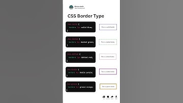 Css Border Type #shorts #css #border