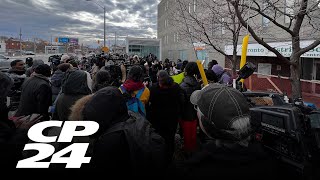 Students, parents stage walkout over unsafe conditions at Scarborough high school