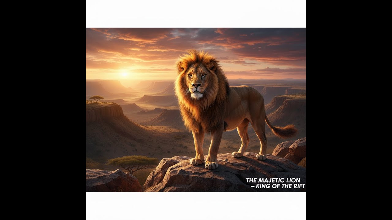 The Majestic Lion: King of the Rift 🦁 | Africa’s Fearless Ruler