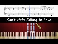 Haley Reinhart - Can't Help Falling In Love - How to play piano part