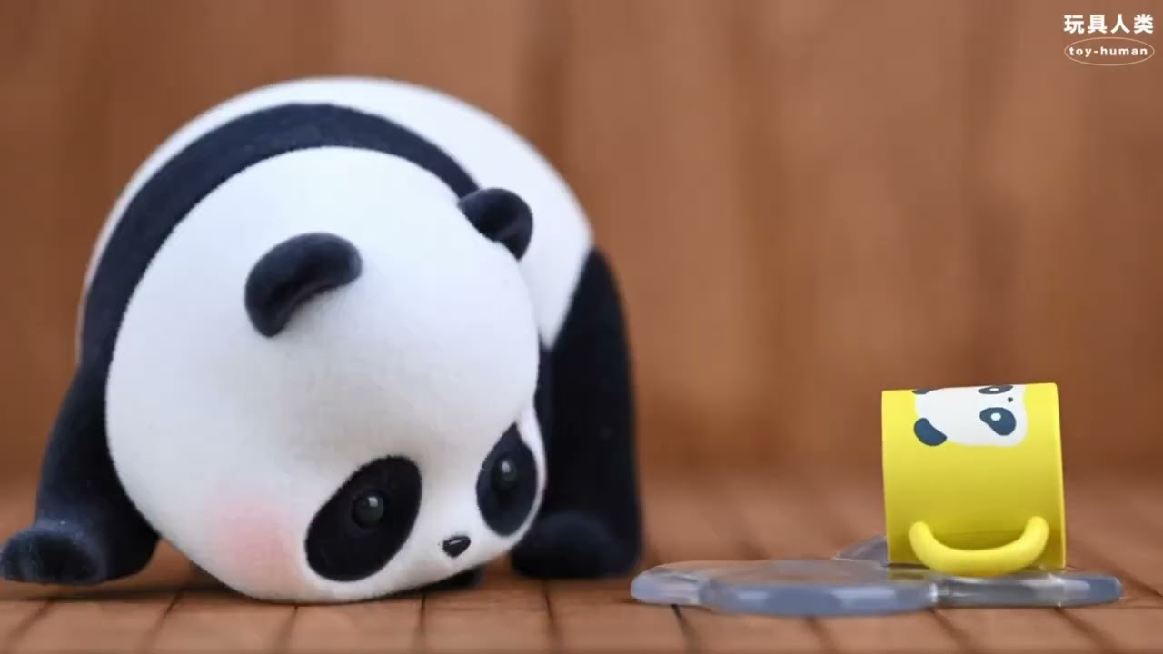 Stop motion animation Pandaroll Panda As A Cat series