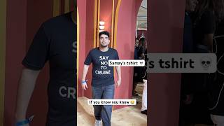 Samay Raina Wears Tshirt At Aryan Khans Show Premiere Say No To Cruise