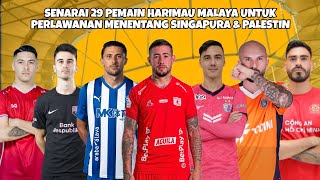 Malaysia 29 player's call up for friendly match against Singapore and Palestine