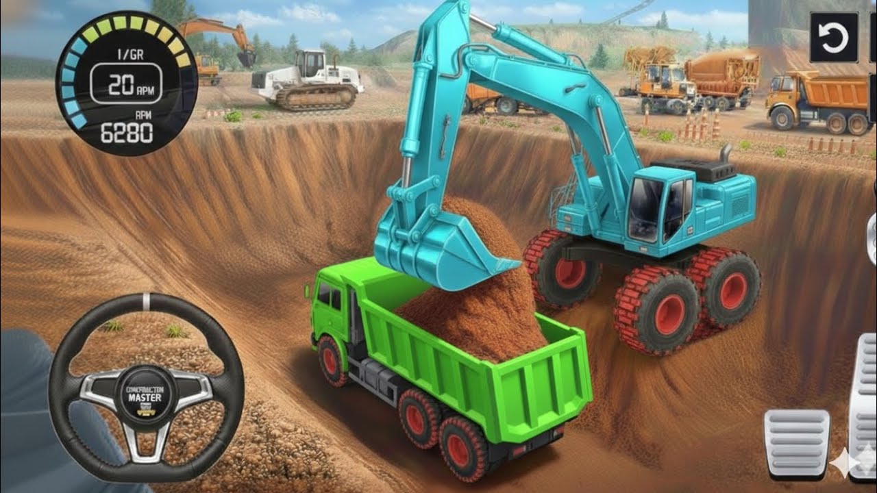 👷City Road Construction Simulator 3D 🚧 | Heavy Excavator & Truck (Android Gameplay)