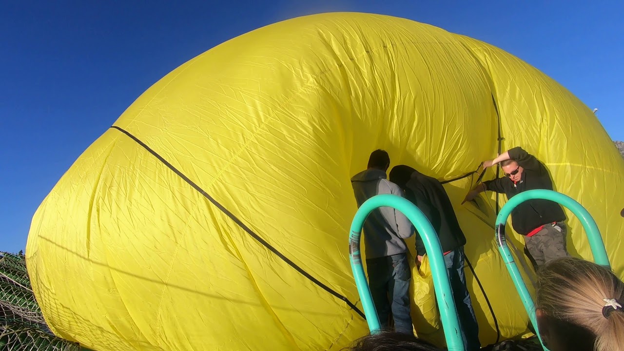 Hot Air Balloon Fill Her Up Dont Fall Off The Boat Youtube 