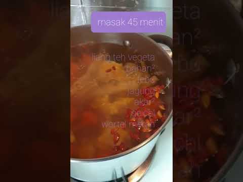 liang teh(vegeta) 涼茶 食譜 "竹蔗, 茅根,  粟米, 紅甘筍 ,杞子, 冰糖