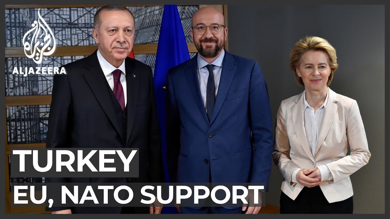 يطالب أردوغان بـ"دعم ملموس" من الاتحاد الأوروبي وحلف شمال الأطلسي بشأن سوريا