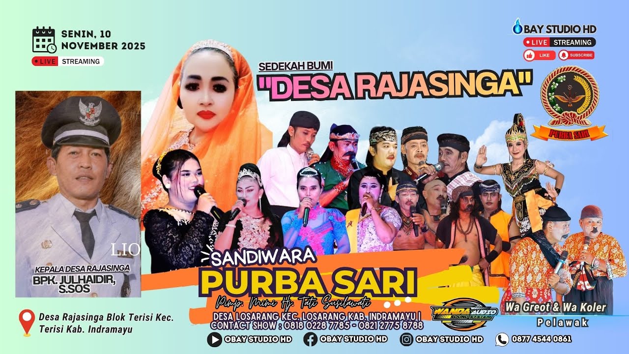 🎦Live Malam Pagelaran Seni Sandiwara 