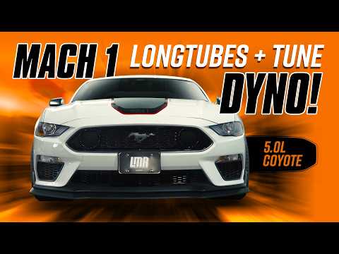 2021 Mach 1 Mustang Dyno Do Long Tube Headers Custom Tune Make Power