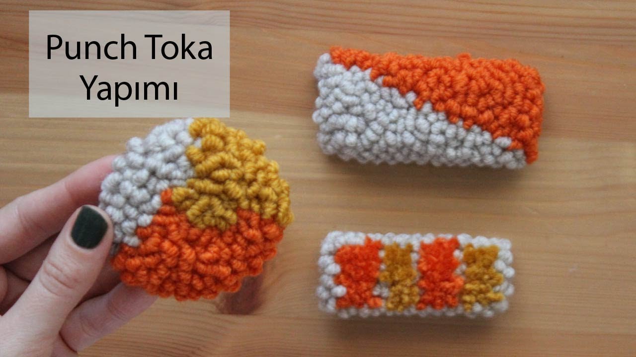 DIY- Punch Nakışı ile Toka Yapımı / Punch Needle