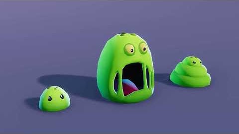 www.Meshtint.com | Slime Jelly Monster Evolution Pack Cute Series | Animations Preview
