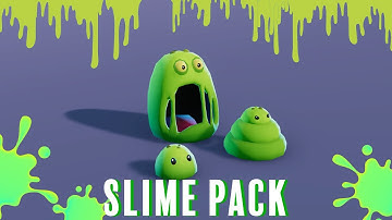 www.Meshtint.com | Slime Jelly Monster Evolution Pack Cute Series | Animations Preview