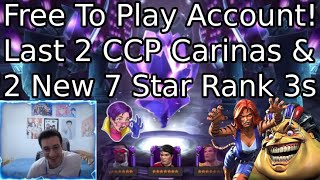 Fintech CCP Carinas And 2 New 7 Star Rank 3 Champions! | Marvel Contest Of Champions