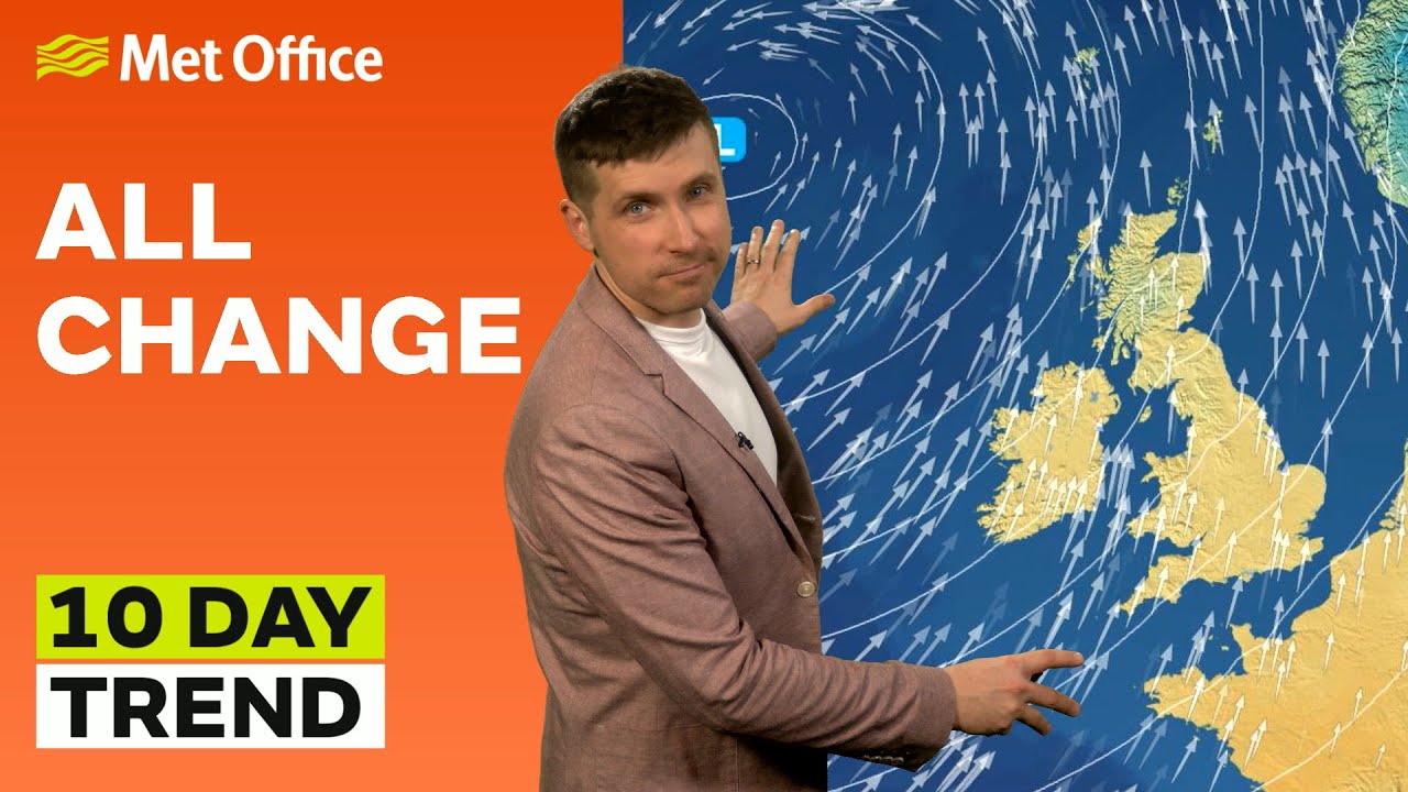 10 Day Trend 12/03/2025 – Turning milder but wetter – Met Office ...