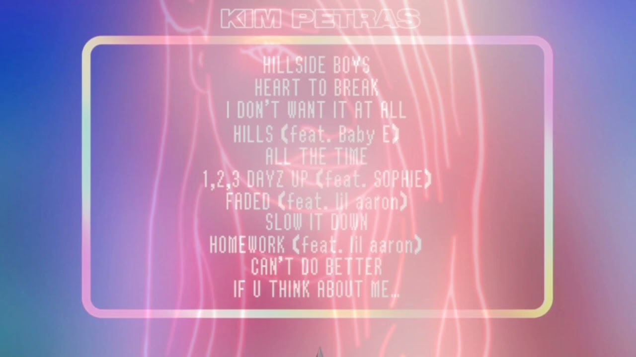 Kim Petras - Heart to Break but her voice is delayed