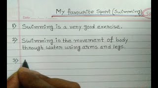 Essay on Swimming || 10 lines on Swimming in english ||  Essay on My Favourite Sport