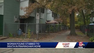 Woman found stabbed to death in Framingham