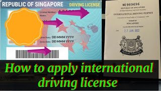 How to apply Singapore international driving license | apply international driving permit online screenshot 2