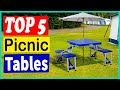 TOP 5 Best Folding Picnic Tables in 2022