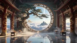 PLAYLIST Walk through golden round gate, meet ancient pine & cloud mountains 🏛️☁️ screenshot 2