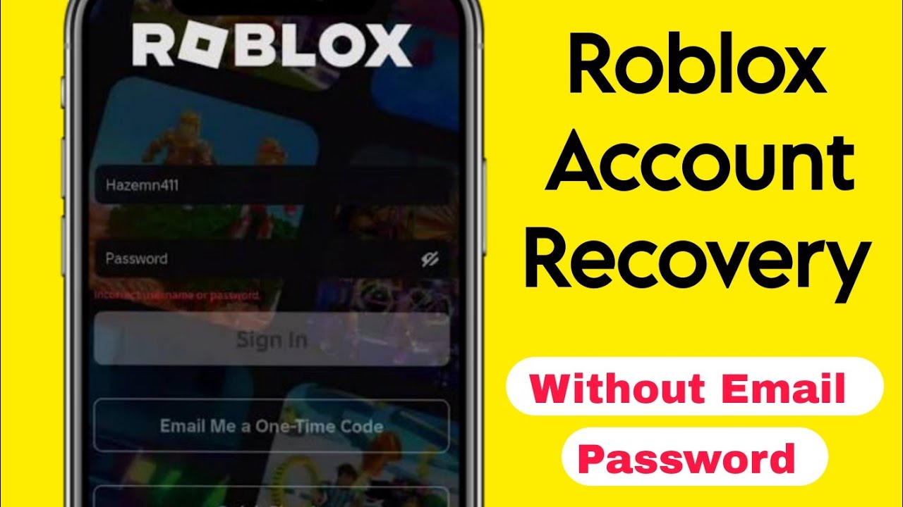 How to Recover Roblox Account Without Email Or Phone Number - YouTube