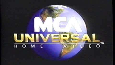 MCA Universal Home Video (1994) Company Logo (VHS Capture)