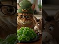 Cat &amp; Donkey Taste Shrek Gummies 🤢#Shorts #FunnyCat #Shrek #CandyTest #AnimalReaction