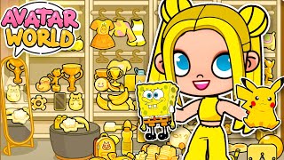 💛 ALL YELLOW FREE ITEMS in AVATAR WORLD