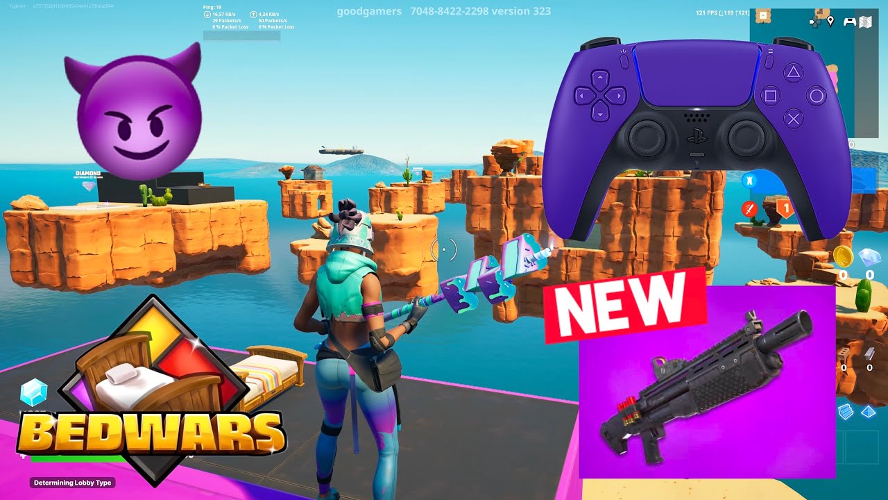 Fortnite Bedwars 😈 Gameplay PS5 🎮