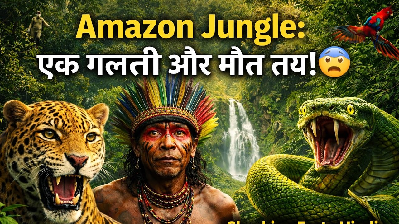 "Amazon Jungle: एक गलती और मौत तय! 😨 | Shocking Facts Hindi" || 