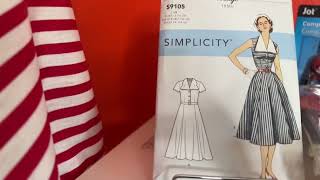 COME SEW WITH ME| ￼VINTAGE SIMPLICITY 9105| Start Your Sewing Journey Now #fabrichaul  #patternhaul