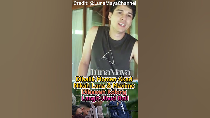 DIBALIK MOMEN AKAD NIKAH LUNA DAN MAXIME  #viralvideo #shortvideo