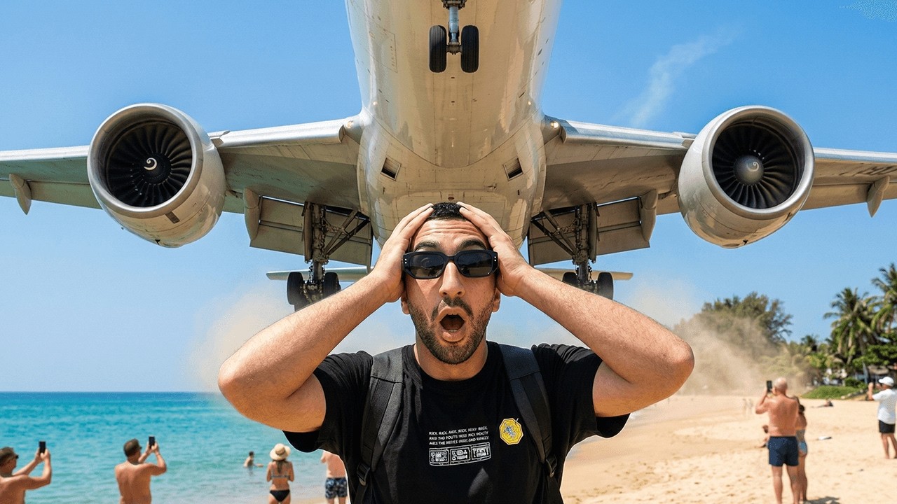 طيارة فوق راسي بـ 5 ميترو! 😱 أغرب شط في تايلاند (Phuket)