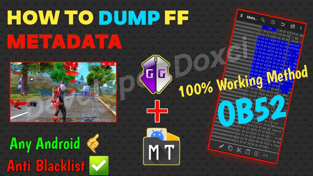 How To Dump FF Metadata ob52 || Metadata Dump New Method || 100% ...