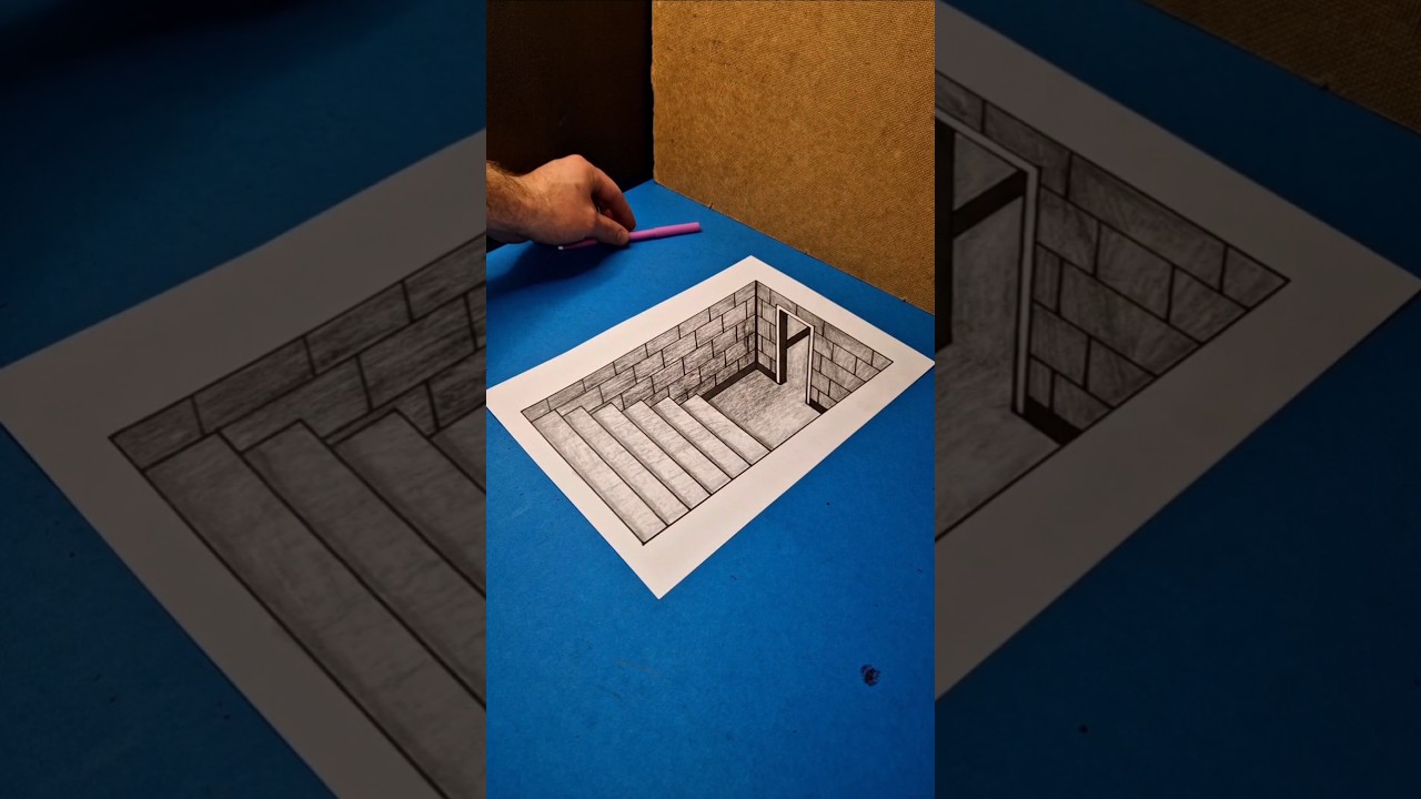 3D Art Trick! FULL VIDEO HERE ☝️