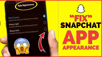 How To Fix App Appearance On Snapchat for iPhone (2022)