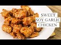 Sweet Soy Garlic Chicken Popcorn  ( Chicken Poppers )