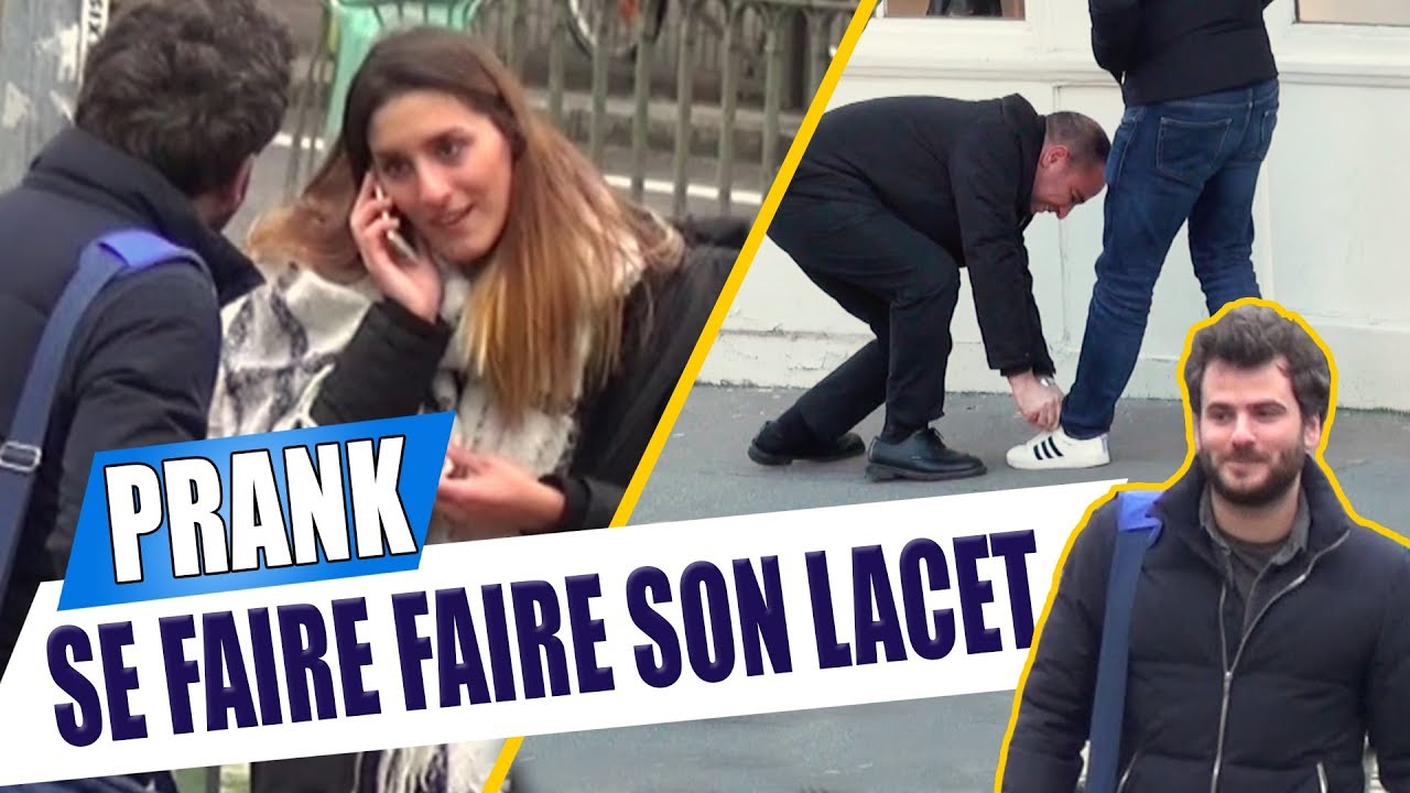 Prank : Demander aux gens de faire son lacet !